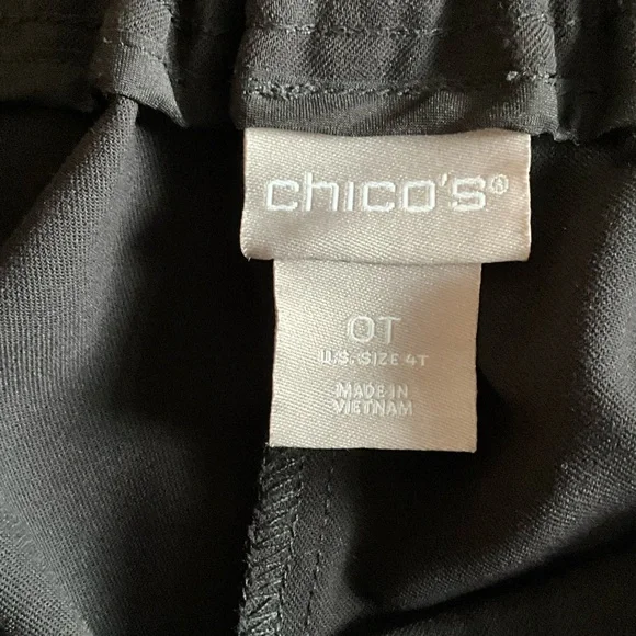 Chico's Size 0 TALL (Standard size 4T) Tapered Ankle Pants - Picture 4 of 7